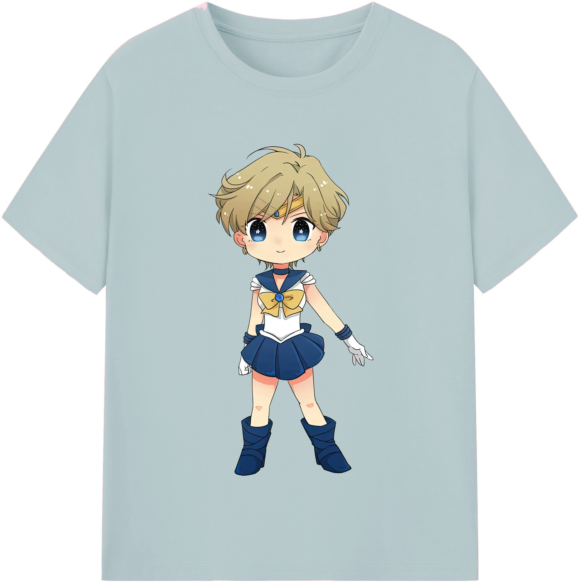 （画像用） 美少女戦士セーラームーン 天王はるか Sailor Moon Tenoh Haruka 綿100％半袖Tシャツ（フロントプリント）